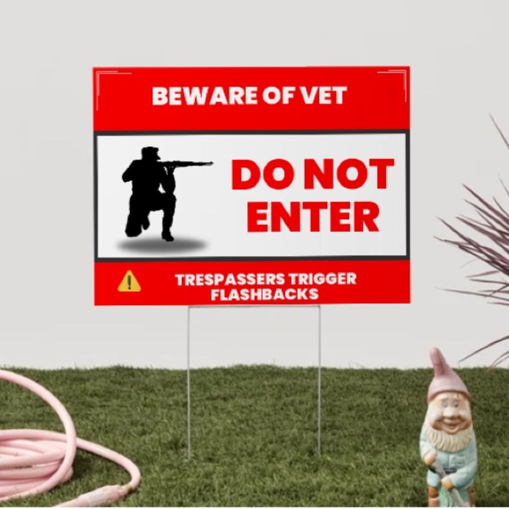 Red Warning Sign for Home Parties